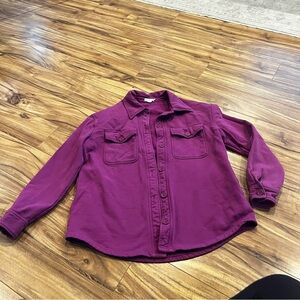 Good American Purple Shacket